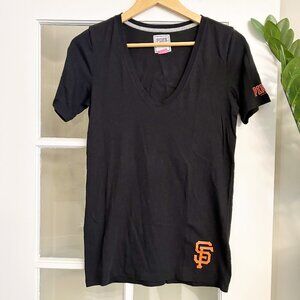 Women's PINK MLB SF Giants Take Me Out to the Ballgame T-Shirt (M)